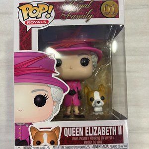 Funko Pop Royals Queen Elizabeth and Corgi 01